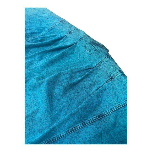 Vintage Sundance XL Denim Open Jacket Blue Dyed Iridescent Paint Accents Boho - Picture 16 of 16